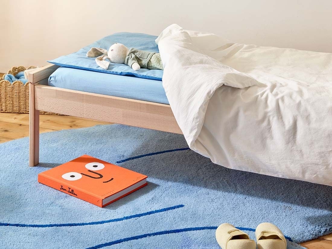 Housse de couette enfant percale de coton blanc sérénité