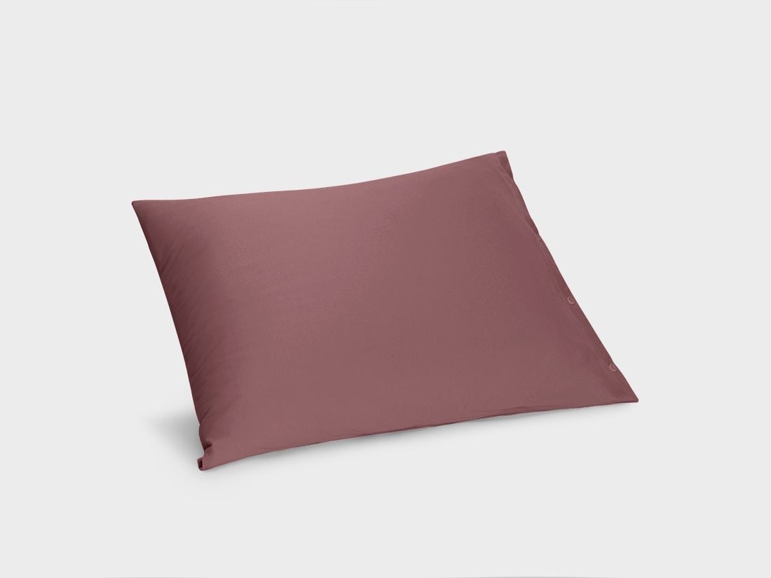 Taie d'oreiller jersey rose du soir